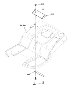 Seat Support Kit Diagram and Parts List for 1687866  Briggs and Stratton Lawn Tractor Accessories